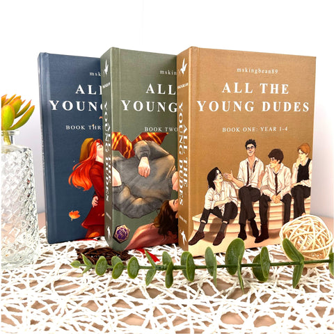 All The Young Dudes Book Vol 1 - 3 - New Custom Cover Edition - Premium Hardcover with 3 Exclusive Bookmarks - WizyBook