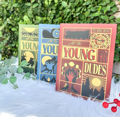 All The Young Dudes Book Volumes 1 - 3 Set with 3 Bookmarks - Hardcover Edition by MsKingBean89 - WizyBook