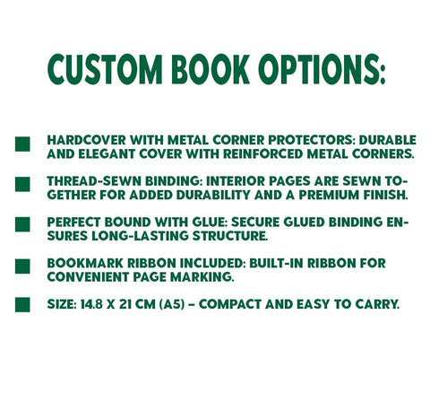 Custom Bookbinding | Custom Book Wrap Cover | Complete Hard Case Binding | Personalize books - WizyBook