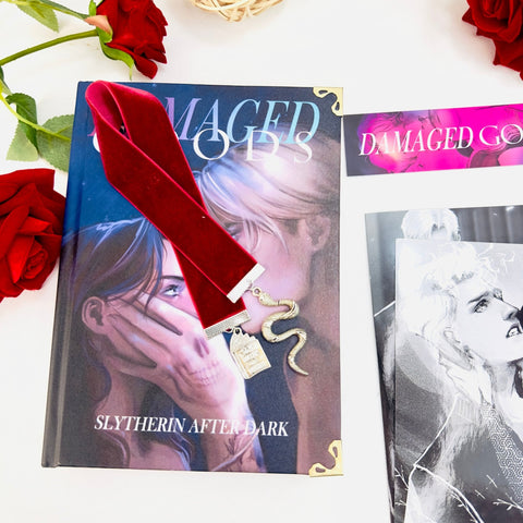 Damaged Goods Book by L.J. Shen - All Saints High 4, Deluxe Edition with 1 Bookmark + 2 A5 Posters Included - WizyBook