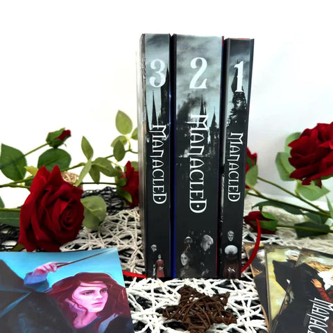 Manacled Book - Deluxe 3-Volume Edition with Illustrations - Complete Series. Exclusive Poster Gift Set & Bookmark Included, New version