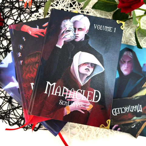 Manacled Book - Deluxe 3-Volume Edition with Illustrations - Complete Series. Exclusive Poster Gift Set & Bookmark Included, New version
