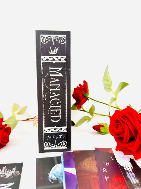 Manacled Book - Deluxe 3 - Volume Edition with Illustrations - Complete Series. Exclusive Poster Gift Set & Bookmark Included, New version, Black vesion - WizyBook