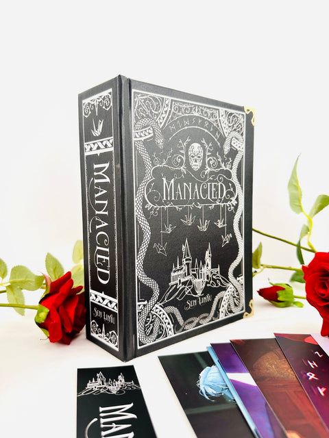 Manacled Book - Deluxe 3 - Volume Edition with Illustrations - Complete Series. Exclusive Poster Gift Set & Bookmark Included, New version, Black vesion - WizyBook