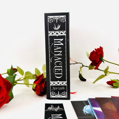 Manacled Book - Deluxe 3 - Volume Edition with Illustrations - Complete Series. Exclusive Poster Gift Set & Bookmark Included, New version, Black vesion - WizyBook