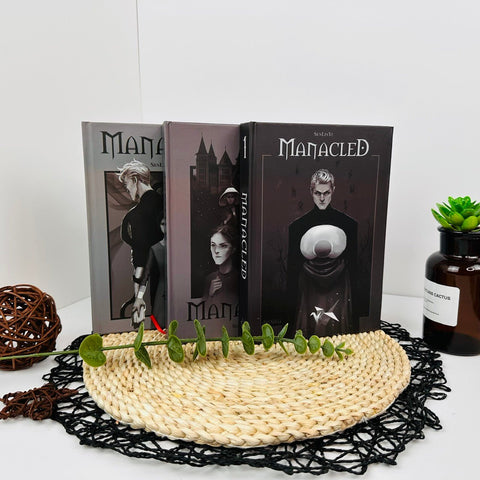 Manacled Book – Deluxe 3 - Volume Edition with Illustrations, Complete Series, Poster Gift Set - WizyBook