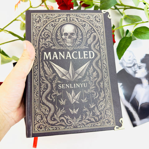 Manacled Book - Deluxe Single - Volume Edition with Illustrations - Complete Series, Black Hardcover, Exclusive Poster Gift Set & Bookmark Included - WizyBook