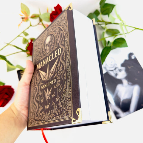 Manacled Book - Deluxe Single - Volume Edition with Illustrations - Complete Series, Black Hardcover, Exclusive Poster Gift Set & Bookmark Included - WizyBook