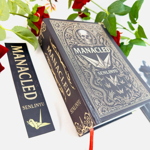 Manacled Book - Deluxe Single - Volume Edition with Illustrations - Complete Series, Black Hardcover, Exclusive Poster Gift Set & Bookmark Included - WizyBook