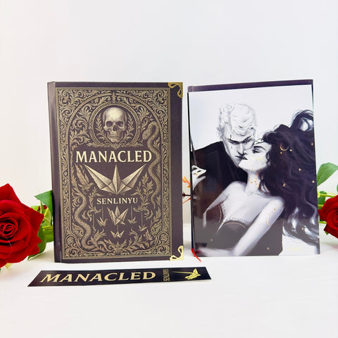 Manacled Book - Deluxe Single - Volume Edition with Illustrations - Complete Series, Black Hardcover, Exclusive Poster Gift Set & Bookmark Included - WizyBook