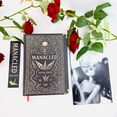 Manacled Book - Deluxe Single - Volume Edition with Illustrations - Complete Series, Black Hardcover, Exclusive Poster Gift Set & Bookmark Included - WizyBook