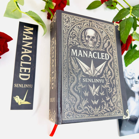 Manacled Book - Deluxe Single - Volume Edition with Illustrations - Complete Series, Black Hardcover, Exclusive Poster Gift Set & Bookmark Included - WizyBook