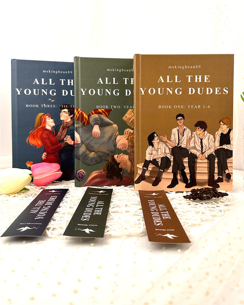 All The Young Dudes Book Vol 1,2,3 - The gift includes three bookmarks - Exclusive Hardcover Edition - Fanfic Bookbinding - MsKingBean89 - WizyBook