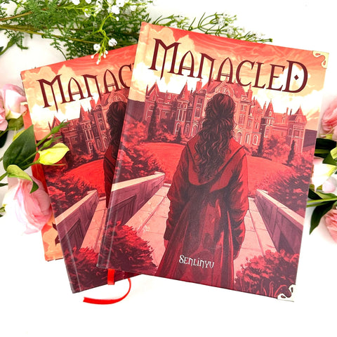 Manacled Book - Deluxe 3 - Volume Edition with Illustrations - Complete Series. Exclusive Poster Gift Set & Bookmark Included, New version, Red vesion - WizyBook