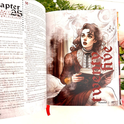 Manacled Book - Deluxe 3 - Volume Edition with Illustrations - Complete Series. Exclusive Poster Gift Set & Bookmark Included, New version, Red vesion - WizyBook